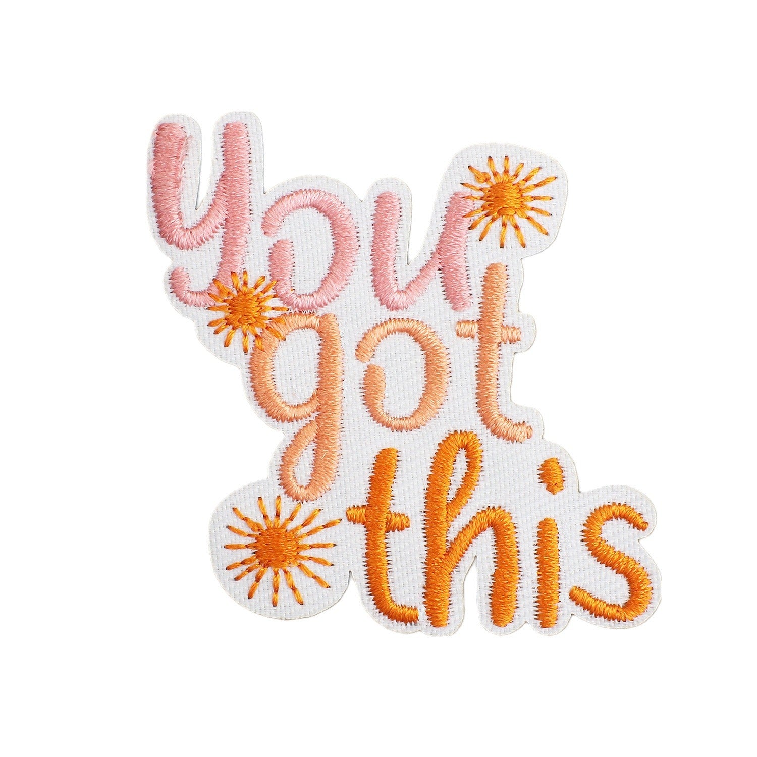 Wholesale Xiao Tian Inspirational Quotations Embroidery Cloth Sticker